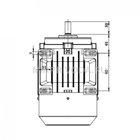 Однофазный электродвигатель MK21D 71 M 2c (0.37/3000)