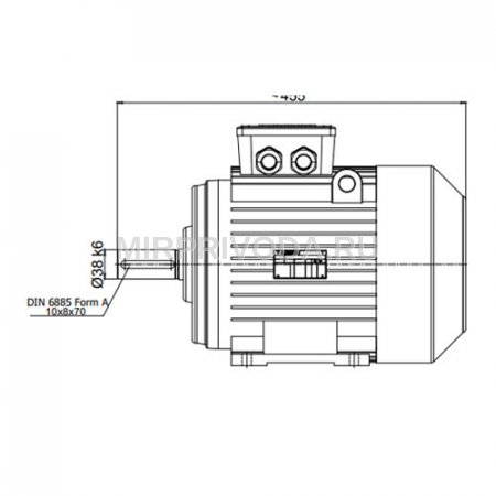 Электродвигатель трехфазный AGM2E 132 S 2a (5.5/3000)