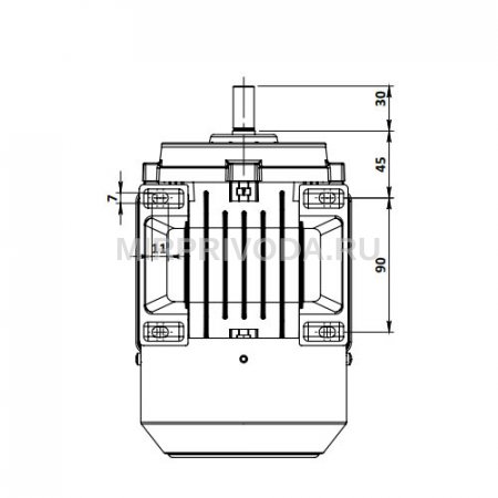 Однофазный электродвигатель MS21D 71 M 2a (0.18/3000)