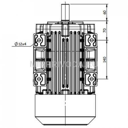 Взрывозащищенный электродвигатель GM1Exd 112M 4 (4/1500)