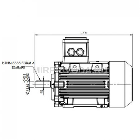 Взрывозащищенный электродвигатель GM2Exd 160 L 6 (11/1000)