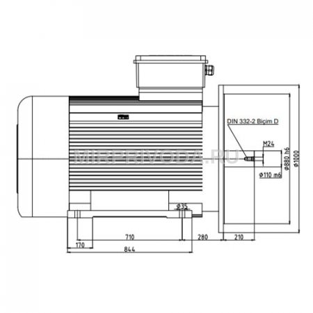Электродвигатель трехфазный GMM 400 L 4c (560/1500)