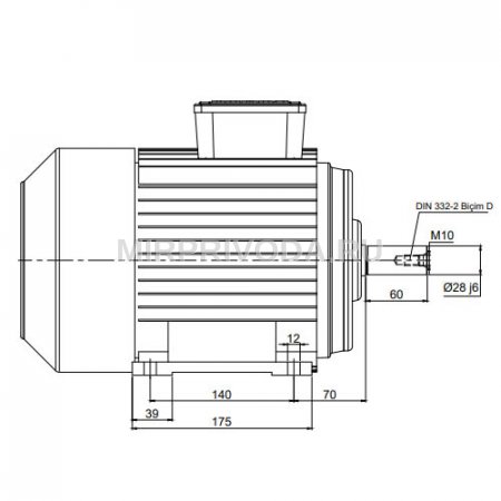 Электродвигатель трехфазный AGM2E 112 M 2a (4/3000)