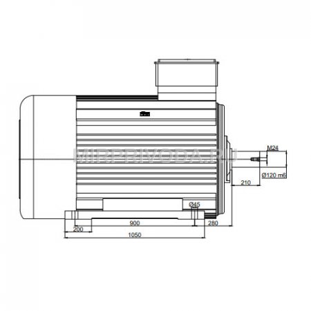 Электродвигатель трехфазный GMM 400 L 6b (710/1000)