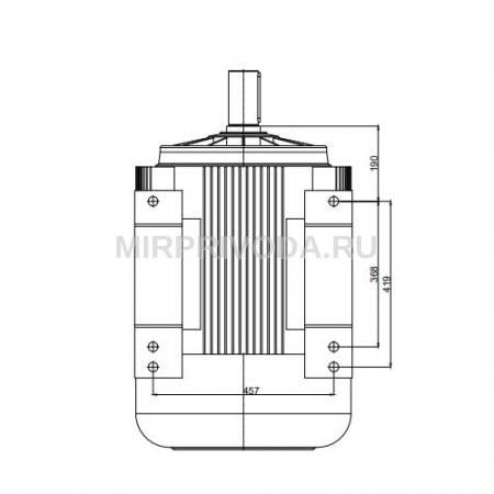 Электродвигатель трехфазный GM3E 280 M 6b (55/1000)