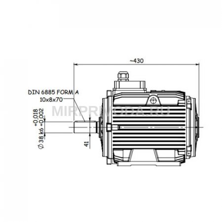 Электродвигатель дымоудаления GM2ED 132 S 2a (5.5/3000)
