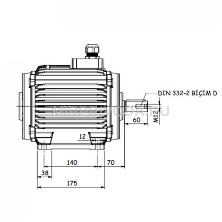 Электродвигатель дымоудаления GM2ED 112 M 4a (4/1500)