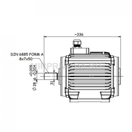 Электродвигатель дымоудаления GM2ED 112 M 4a (4/1500)