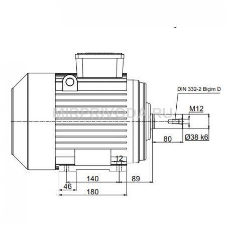 Электродвигатель трехфазный AGM2E 132 S 2b (7.5/3000)