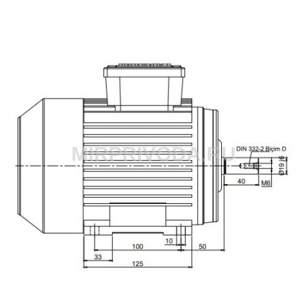 Электродвигатель трехфазный AGM2E 80 M 4b (0.75/1500)