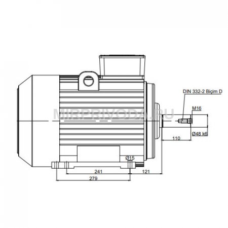 Электродвигатель трехфазный GM2E 180 M 4a (18,5/1500)