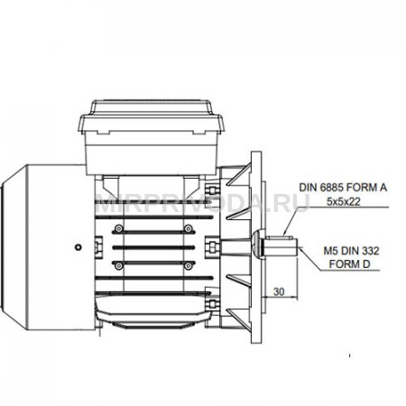 Однофазный электродвигатель M21D 71 M 2a (0.18/3000)