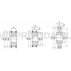 Шкив зубчатый Poly Chain GT 8M-62-64 TB2517			