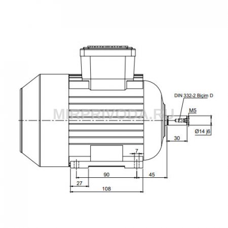 Электродвигатель трехфазный AGM 71 M 2b (0.55/3000)