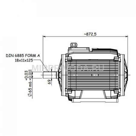 Электродвигатель дымоудаления GM2ED 280 S 2a (75/3000)