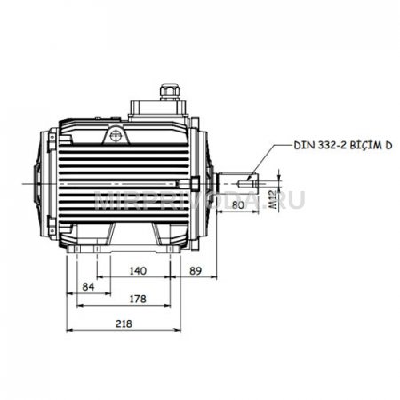 Электродвигатель дымоудаления GM2ED 132 S 2b (7.5/3000)