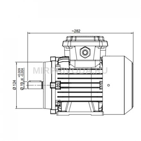 Однофазный электродвигатель M21D 80 M 4b (0.55/1500)