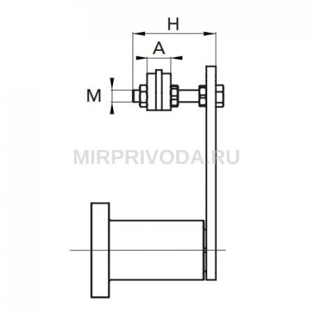 Натяжитель однорядной цепи нержавеющая сталь EGE 1-3/8 MF