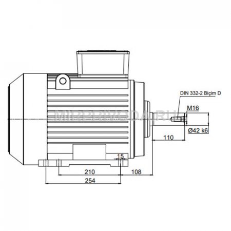 Электродвигатель трехфазный AGM2E 160 M 2a (11/3000)