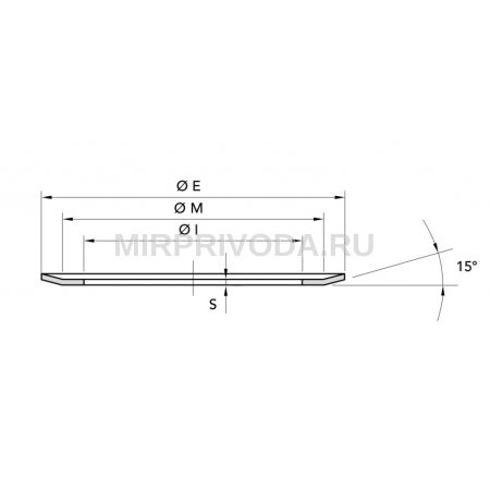 Заготовка для зубчатого шкива T 10 Z=22  Allum