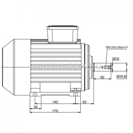 Электродвигатель трехфазный AGM2E 100 L 6a (1.5/1000)