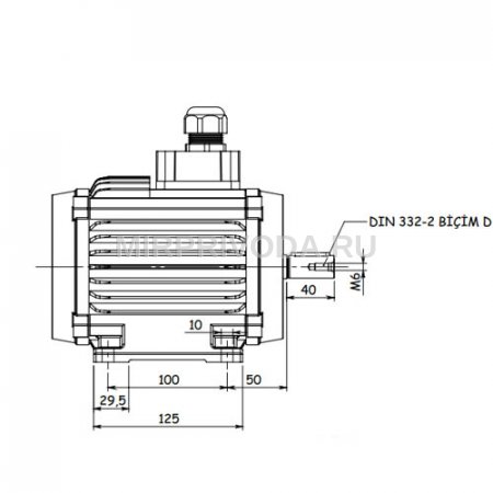 Электродвигатель дымоудаления GM2ED 80 M 4b (0.75/1500)