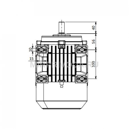 Однофазный электродвигатель MK21D 90 S 4c (1.1/1500)