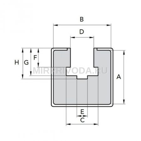 Направляющие для цепи GC-KG-08 22,5x27