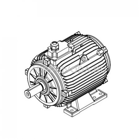 Электродвигатель дымоудаления GM2ED 132 M 4b (7.5/1500)