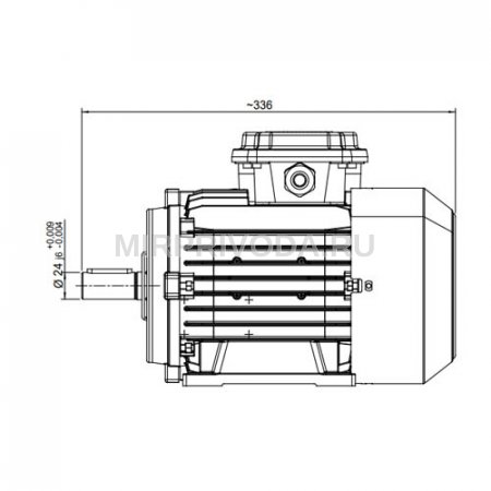 Однофазный электродвигатель M21D 90 L 2d (1.8/3000)