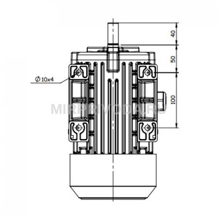 Взрывозащищенный электродвигатель GM2Exd 80 2а (0.75/3000)