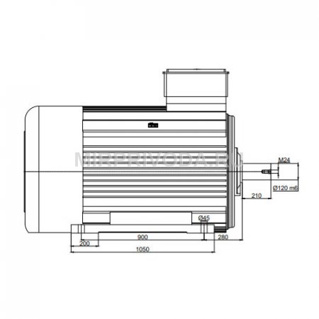 Электродвигатель трехфазный GMM 400 L 6a (630/1000)