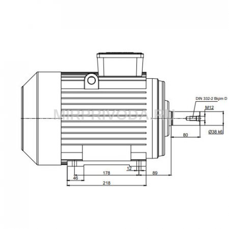 Электродвигатель трехфазный AGM2E 132 M 4b (7.5/1500)