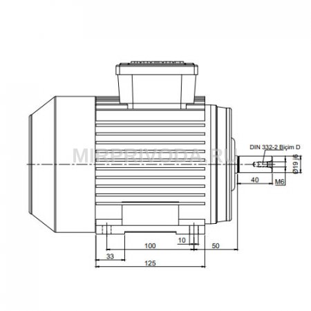 Электродвигатель трехфазный AGM 80 M 8a (0.18/750)