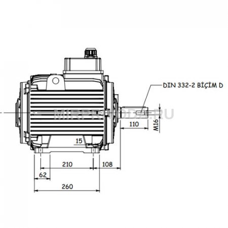 Электродвигатель дымоудаления GM2ED 160 M 2a (11/3000)