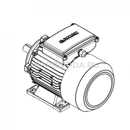 Однофазный электродвигатель MK21D 100 L 2a (3/3000)