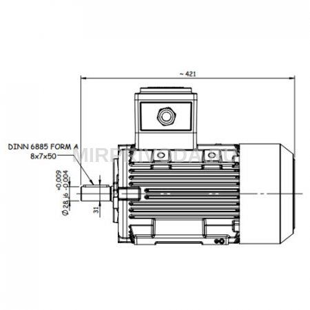 Взрывозащищенный электродвигатель GM2Exd 112 M 4 (4/1500)