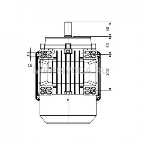 Однофазный электродвигатель MS21D 80 M 2d (1.1/3000)