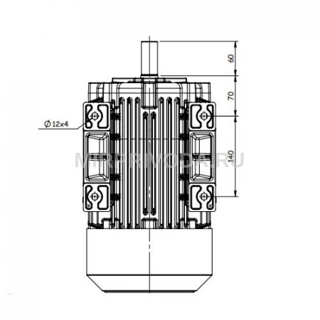 Взрывозащищенный электродвигатель GM1Exd 112 M 6 (2.2/1000)