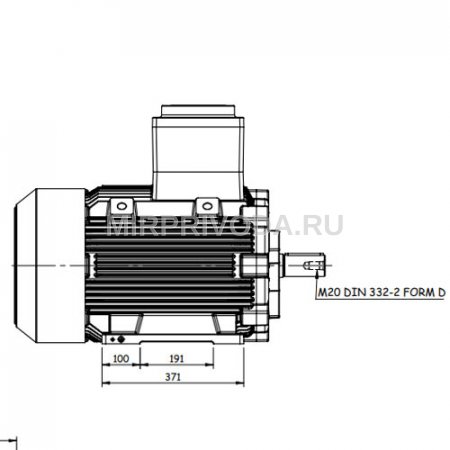 Взрывозащищенный электродвигатель GM2Exd  200 L 4 (30/1500)