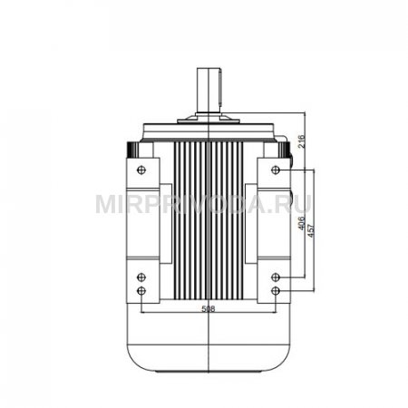 Электродвигатель трехфазный GM2E 315 M 6c (110/1000)