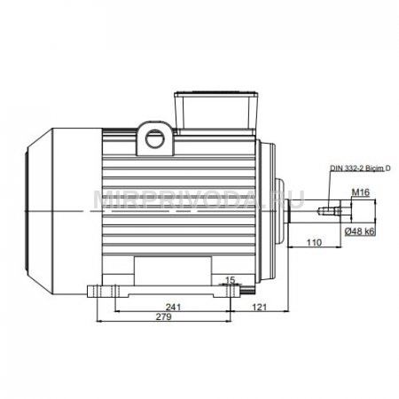 Электродвигатель трехфазный AGM 180 L 8a (11/750)