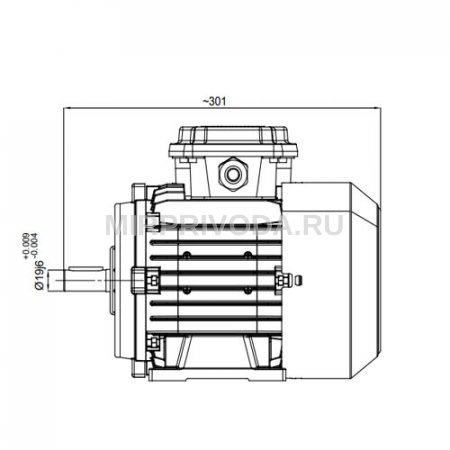 Однофазный электродвигатель M21D 90 S 2a (0.75/3000)