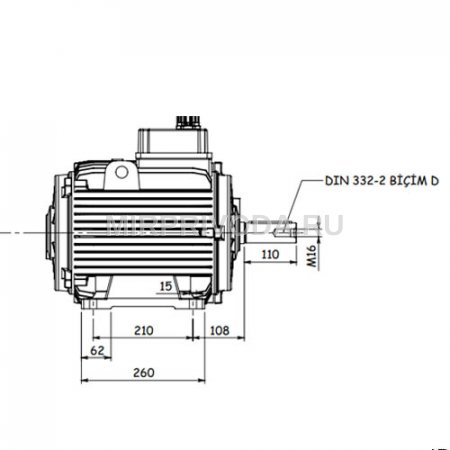 Электродвигатель дымоудаления GM2ED 160 M 4a (11/1500)