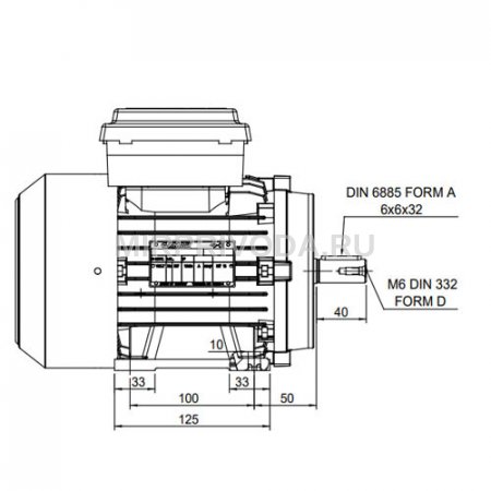 Однофазный электродвигатель M21D 80 M 4c (0.75/1500)