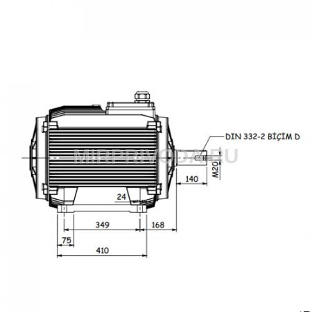 Электродвигатель дымоудаления GM2ED 250 M 4a (55/1500)