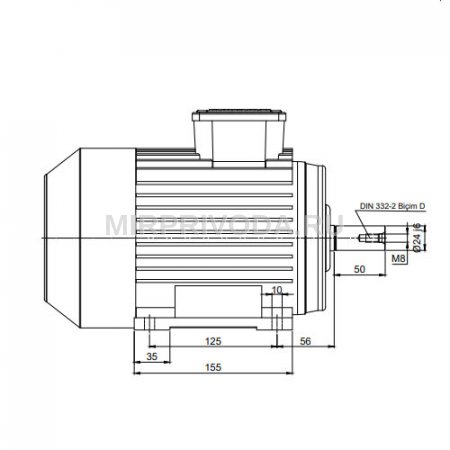 Электродвигатель трехфазный AGM2E 90 L 4b (1.5/1500)
