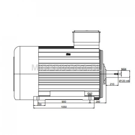 Электродвигатель трехфазный GMM 450 L 4a (800/1500)