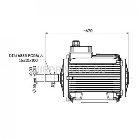 Электродвигатель дымоудаления GM2ED 200 L 2a (30/3000)