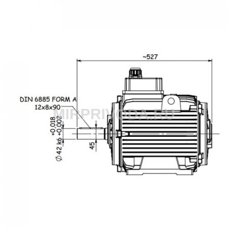 Электродвигатель дымоудаления GM2ED 160 M 2b (15/3000)